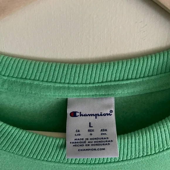 Champion® Women's Powerblend Classic Script Crew Neck - Picture 5 of 11